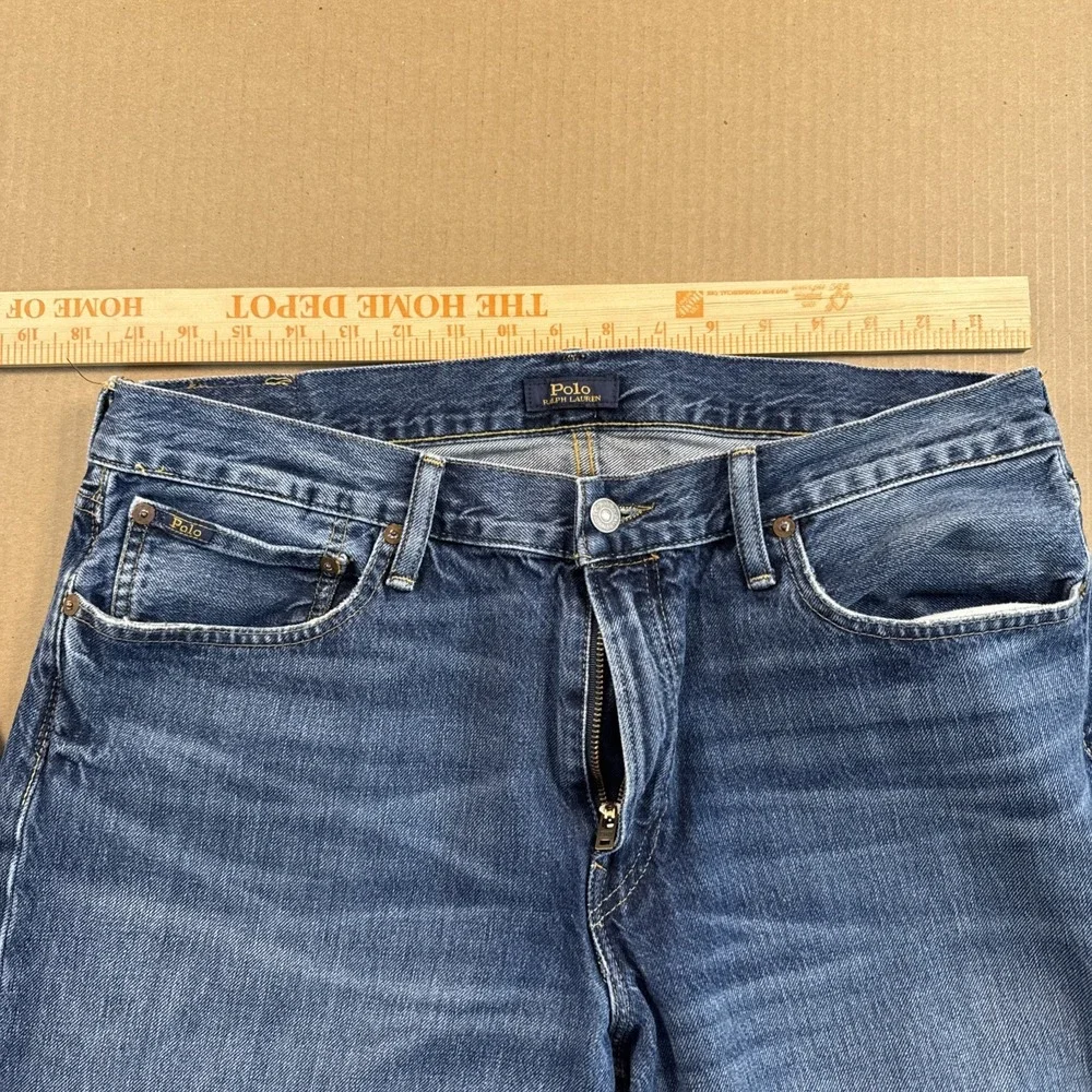 Polo Ralph Lauren Varick Slim Straight Jeans Men's 36x30 (28) Blue‎ Medium Wash